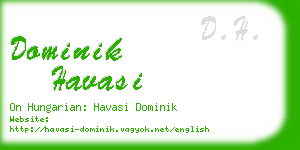 dominik havasi business card